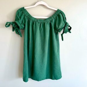 LuLu’s Tie Sleeve Off shoulder Dress - small